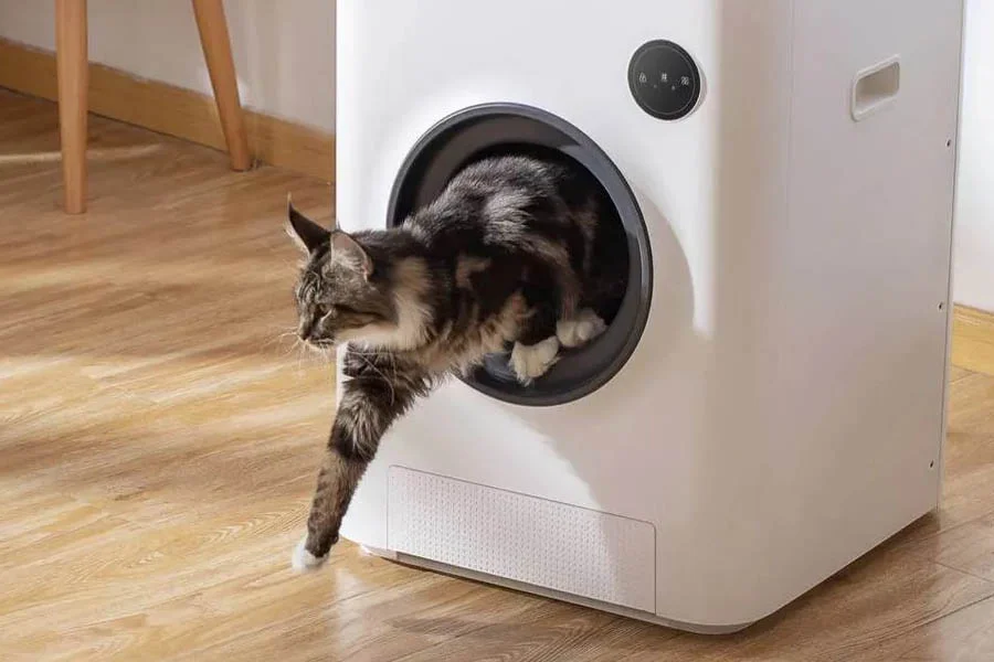 semi automatic litter box